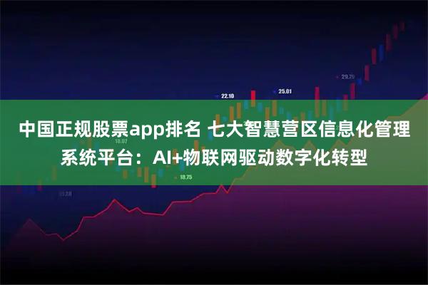 中国正规股票app排名 七大智慧营区信息化管理系统平台：AI+物联网驱动数字化转型